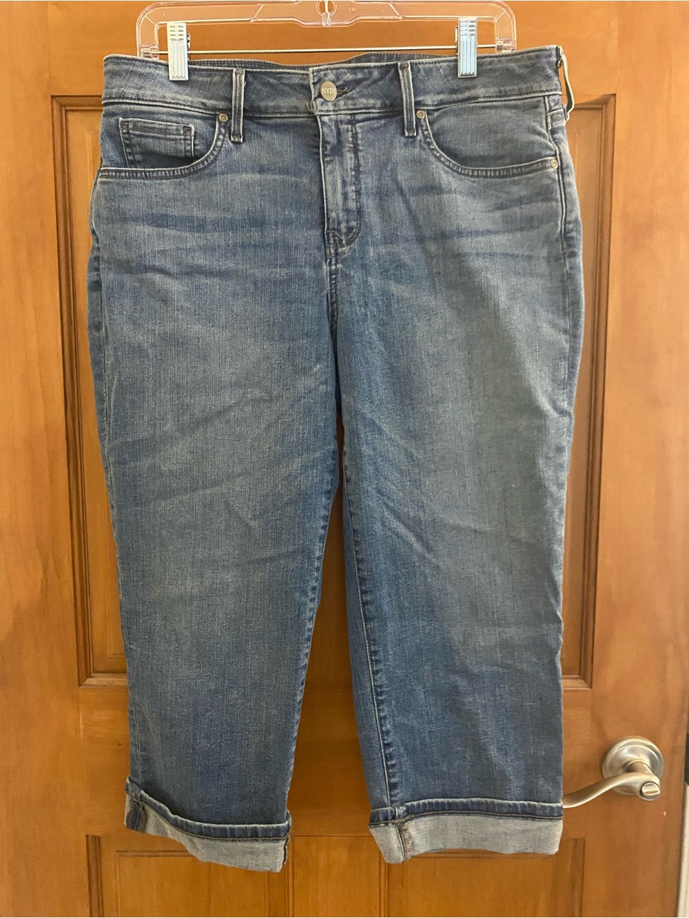 NYDJ cropped Marilyn Straight Jeans